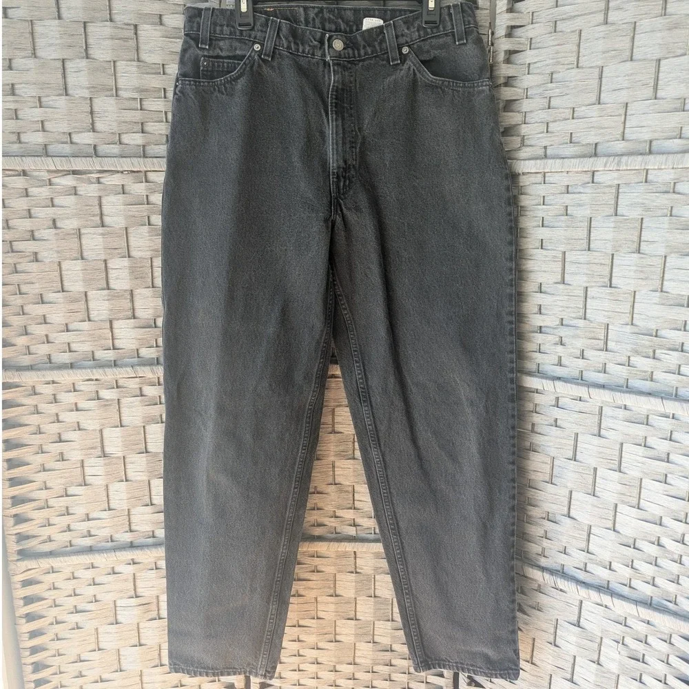 Vtg '96‎ Levis 560 Orange Tab Jeans Mens 36x32 Loose Fit Tapered Faded Black USA